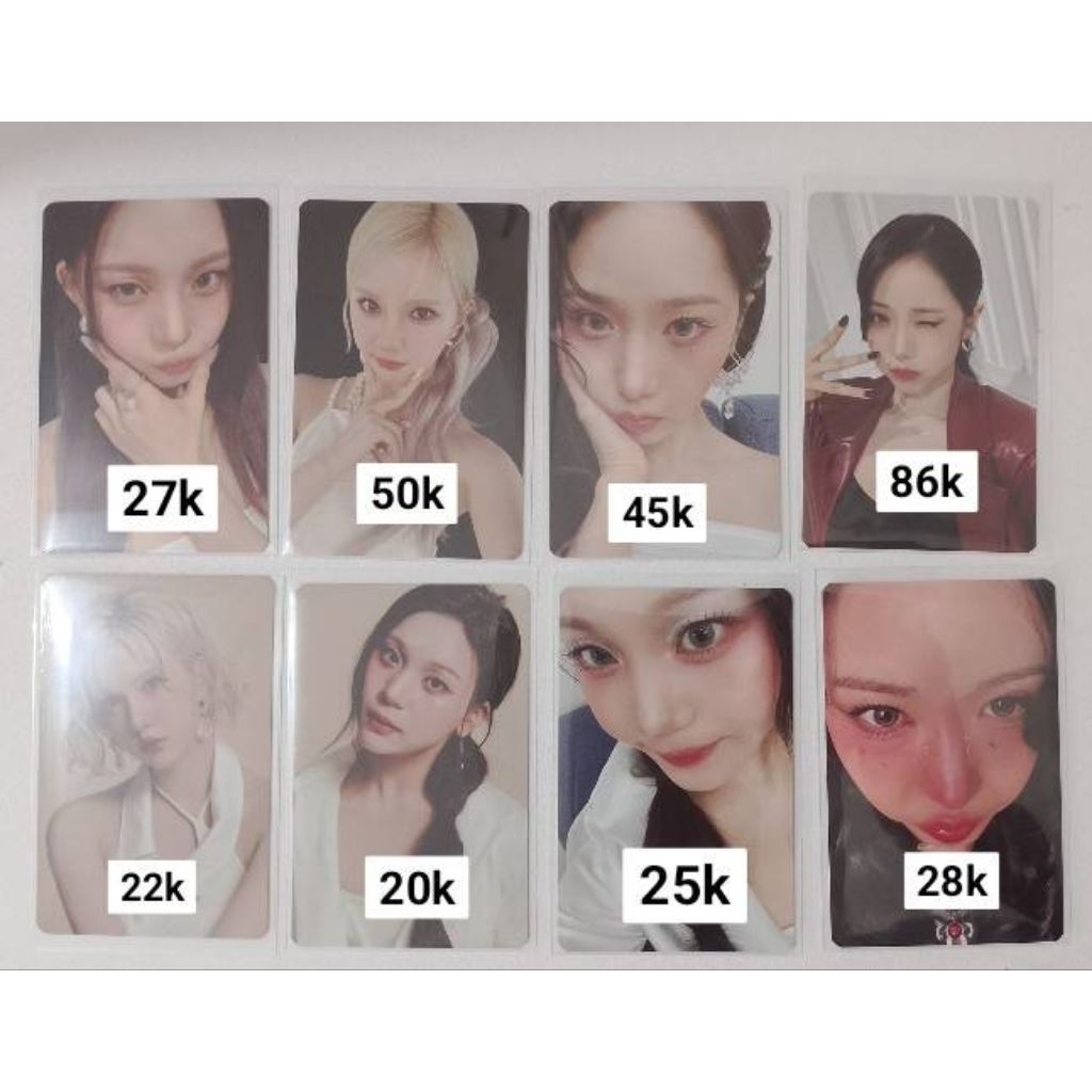 การ์ดการซื้อขาย Photocard viviz MD คอนเสิร์ต eunha sib umji POB
