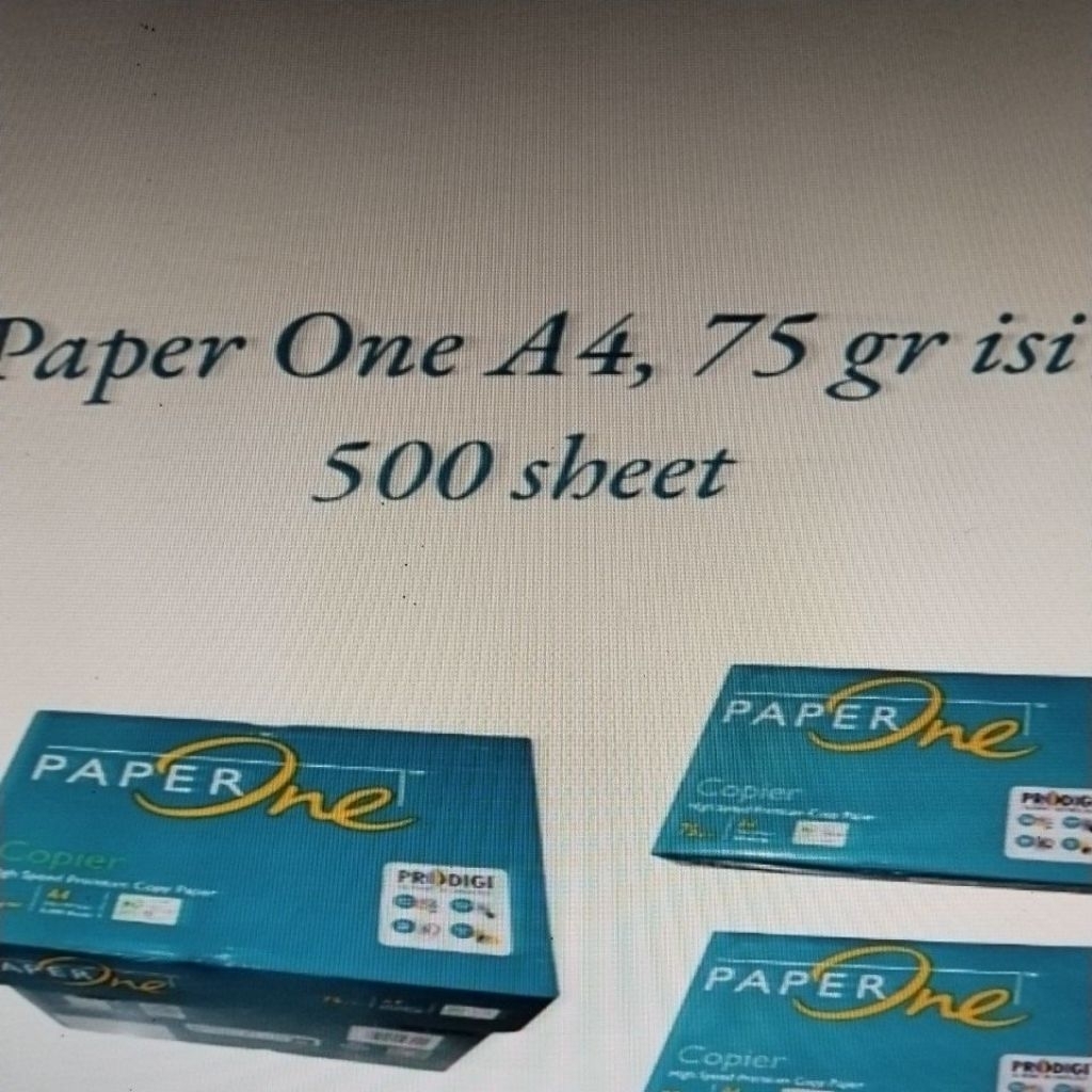 Paper One Copier A4 70 แกรม 500 แผ่น/ขอบ