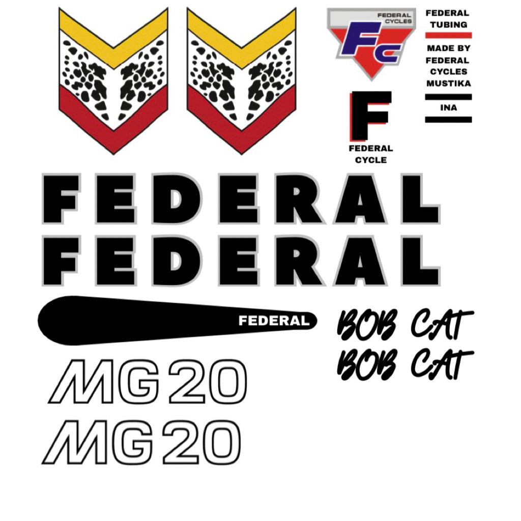 CUTTING STICKER FEDERAL BOB CAT MG 20