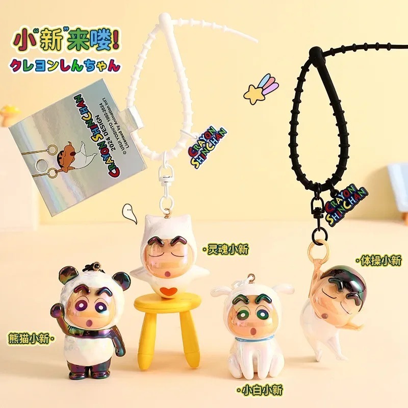 GANTUNGAN Crayon Shinchan Original Keychain / Bag Keychain / cross dress edition gloss metallic