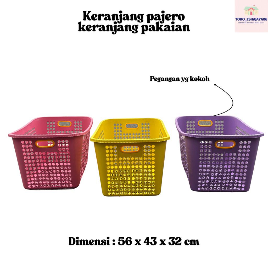 PAJERO - LAUNDRY BASKET DIRTIES BASKET MULTIPURPOSE BASKET LAUNDRY BASKET