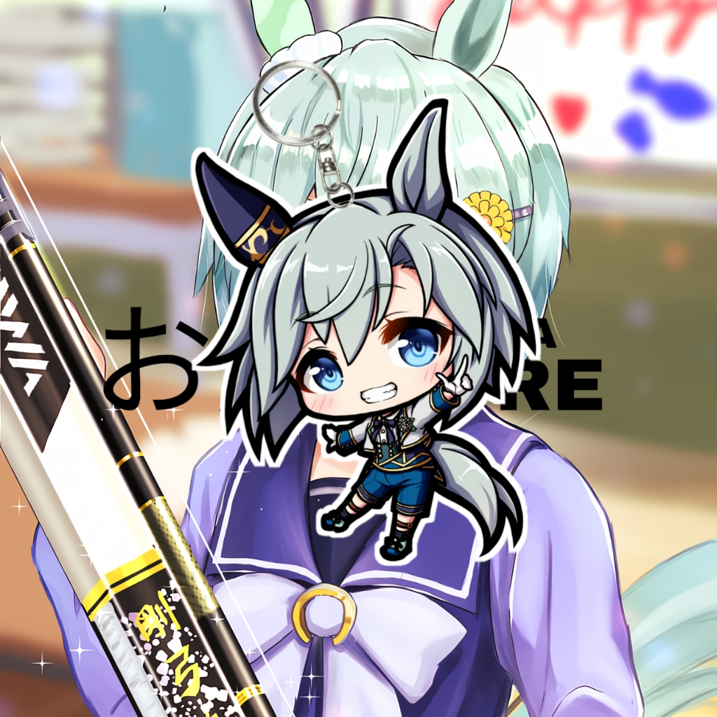 GANTUNGAN ANIME พวงกุญแจ Uma Musume Seiun Sky - พวงกุญแจอะคริลิค พวงกุญแจอะคริลิค