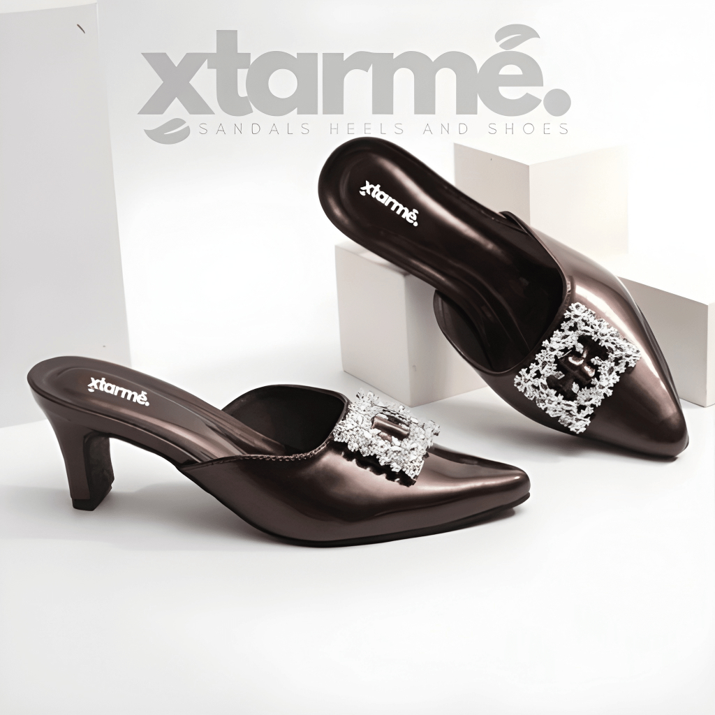 Slove รองเท้าส้นสูงล่อสตรี 5 ซม. กันลื่น