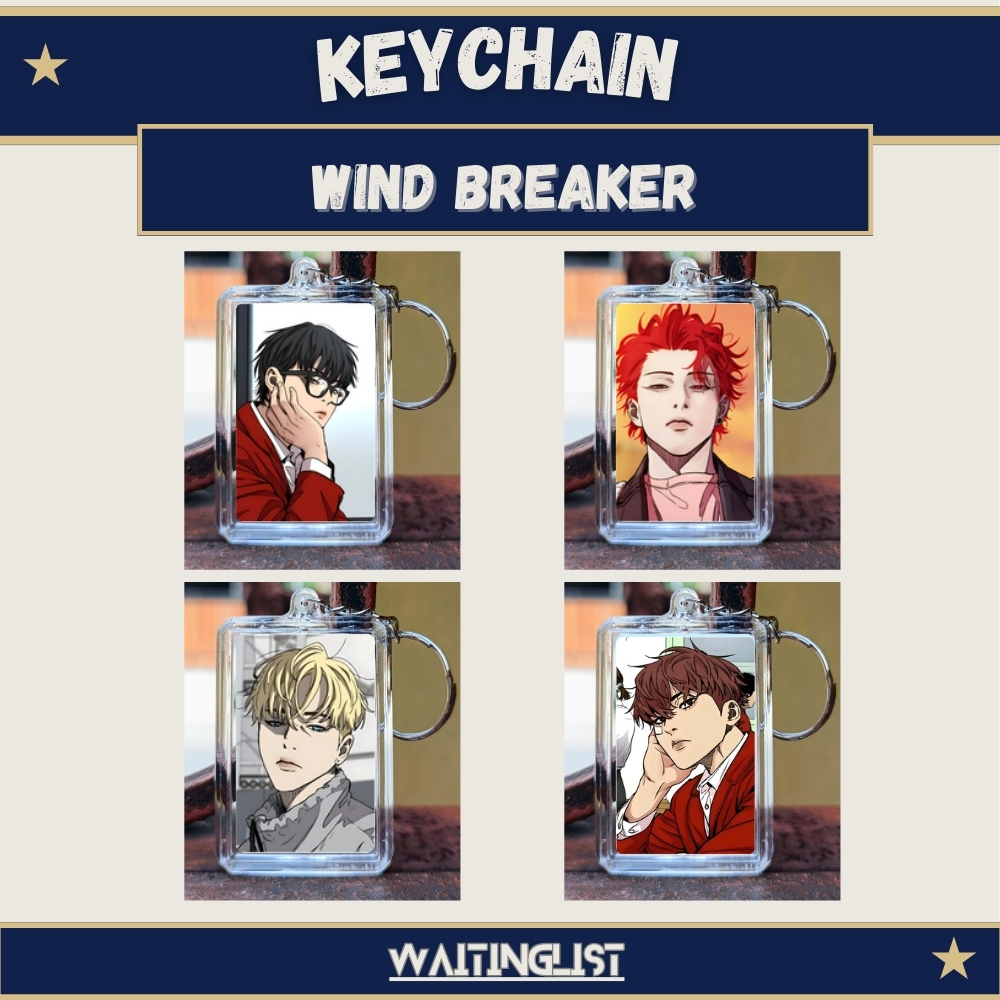 GANTUNGAN พวงกุญแจ Anime Manhwa Wind Breaker พวงกุญแจ - Jay Jo, Miu, Shelly, Owen
