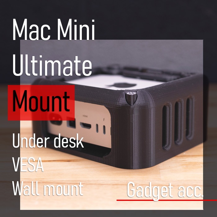 MAC Mini M4 Pro ULTIMATE MOUNT Vesa TV Wall Monitor ภายใต้โต๊ะ Dock Apple Docking Station ฐานขาตั้งผู้ถือ