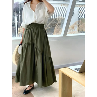 IVY - Rok Korean Style Panjang - Rok Wanita Hitam - Rok Putih Korean Style