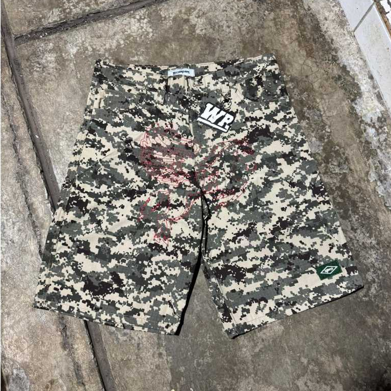 บริษัท Wp - กางเกงคาร์โก้ Jorts Camo Light Army Wp