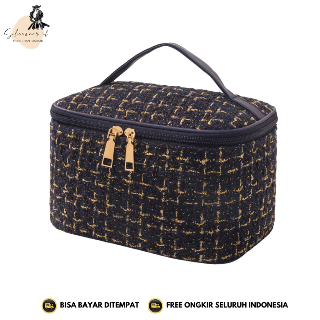 SHEWEAR TS707 แฟชั่นเกาหลีกระเป๋าแต่งหน้าเครื่องสําอางกระเป๋าเดินทางกระเป๋ากระเป๋าเครื่องสําอางแบบพก