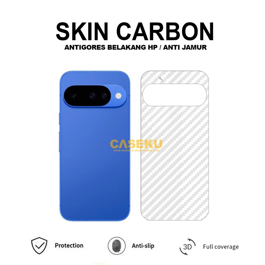 Google Pixel 10 Google Pixel 10 Pro Google Pixel 10 Pro XL Skin Carbon Garskin Anti-Scratch Back Goo