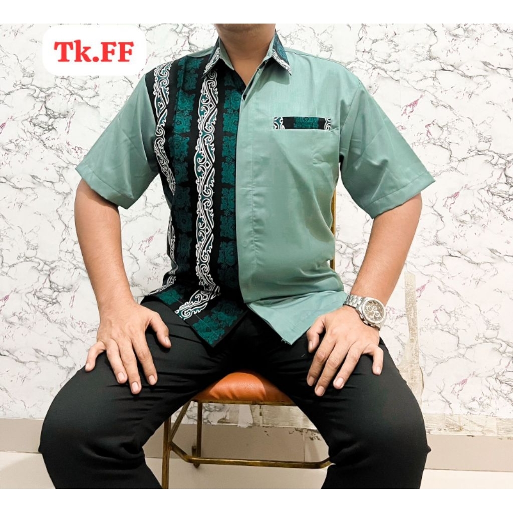 KEMEJA เสื้อชาติพันธุ์หนาระดับพรีเมียมสําหรับผู้ชาย, วัสดุ HQ Toyobo ระดับพรีเมียม, Non-Layered