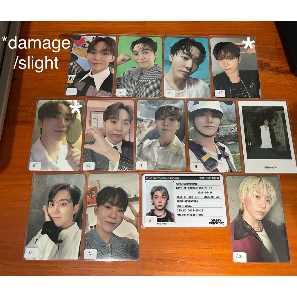 การ์ดรูปถ่ายอย่างเป็นทางการ Seventeen (Seungkwan)