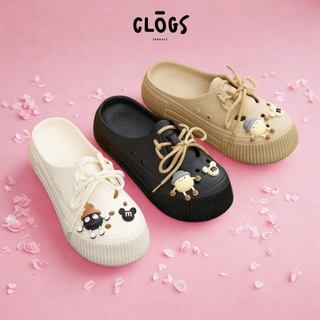 SC - Sandal Wanita Baim Clog Sendal Jelly Wanita Terbaru Empuk Hitam Coklat Putih