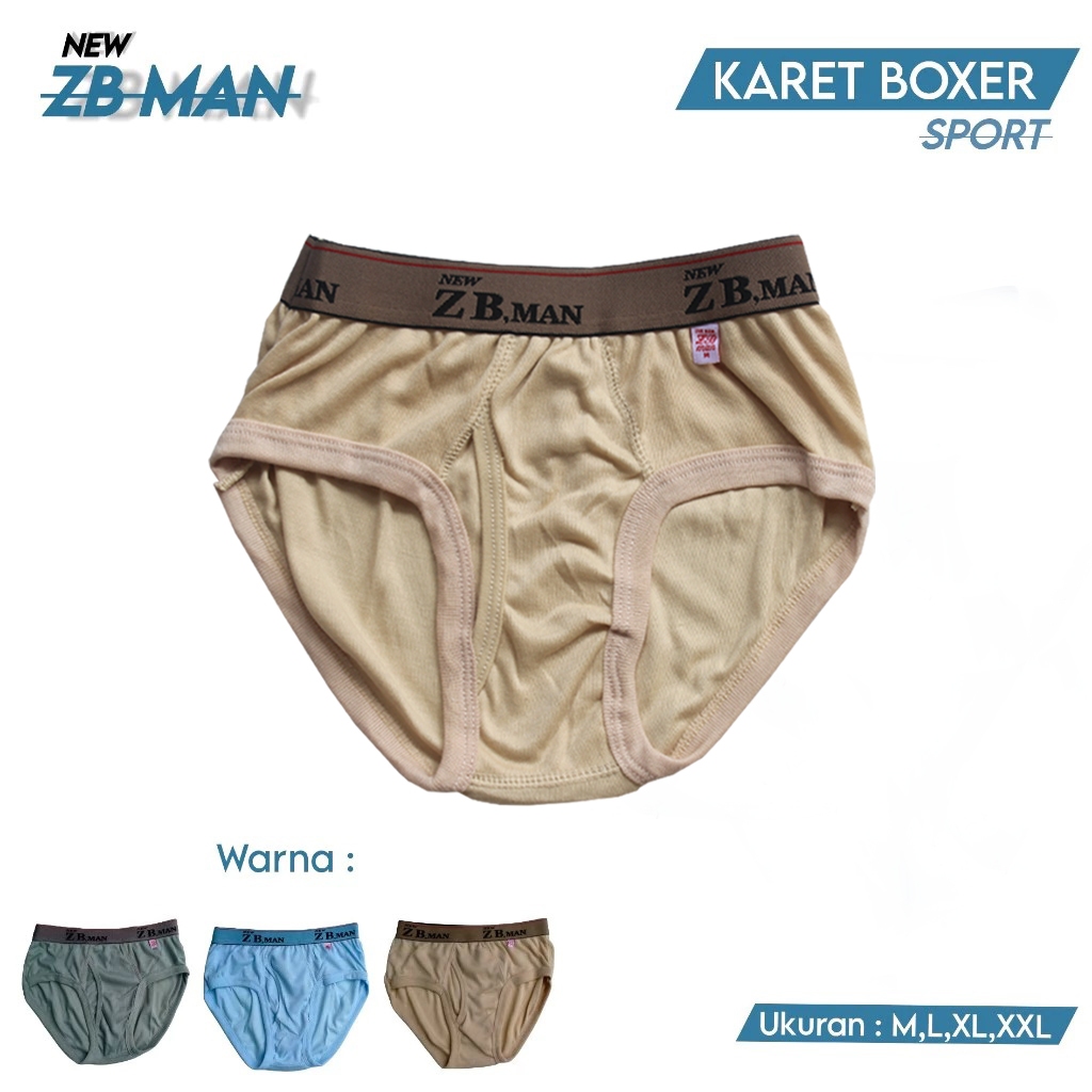 (6pc) CD ZB Man Boxer Jumbo | ZB Man กางเกงบ็อกเซอร์ยางคุณภาพสําหรับผู้ชาย - Kshop