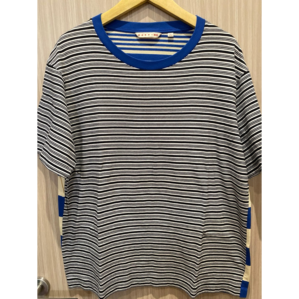 เสื้อยืดแขนสั้น Uniqlo Marni Stripes Preloved