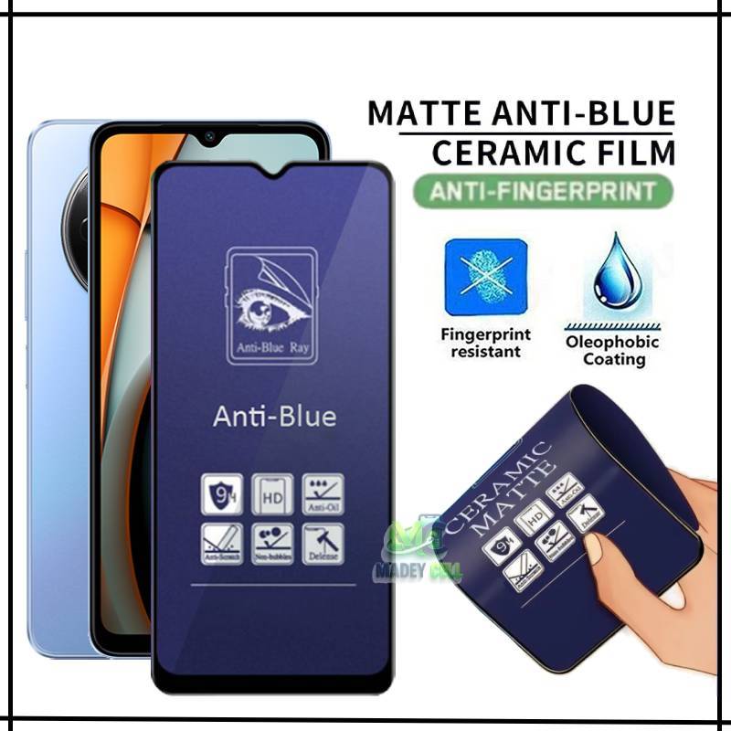 กระจกนิรภัยเซรามิค Matte Anti Blue สําหรับ Xiaomi Redmi 9C 9T 9A 9 10C 10A 10 4G 10 5G 10 Prime 8A 8