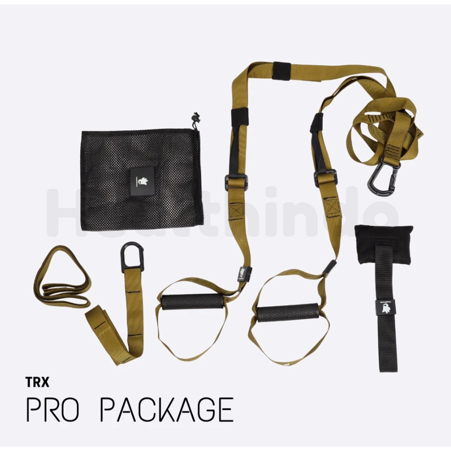 TRX PRO Home Workout Suspension Trainer Straps แขวนเชือกดึงแบบพกพายืดฟิตเนสยิม
