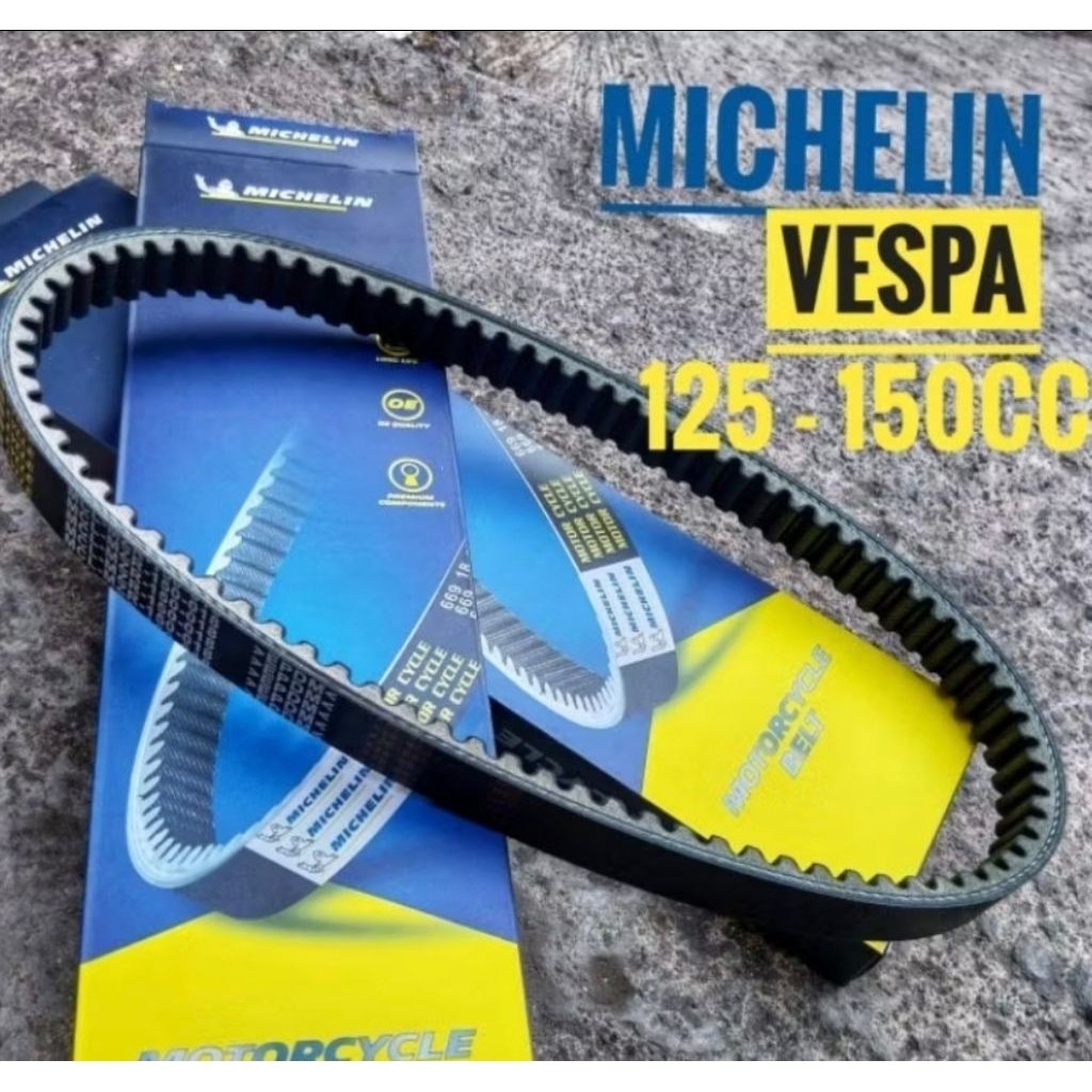 VBELT V BELT VESPA LX 150/ vespa LXV 150/ GTS 150cc / Vespa S150 / SPRINT / PRIMAVERA ยี่ห้อ Micheli