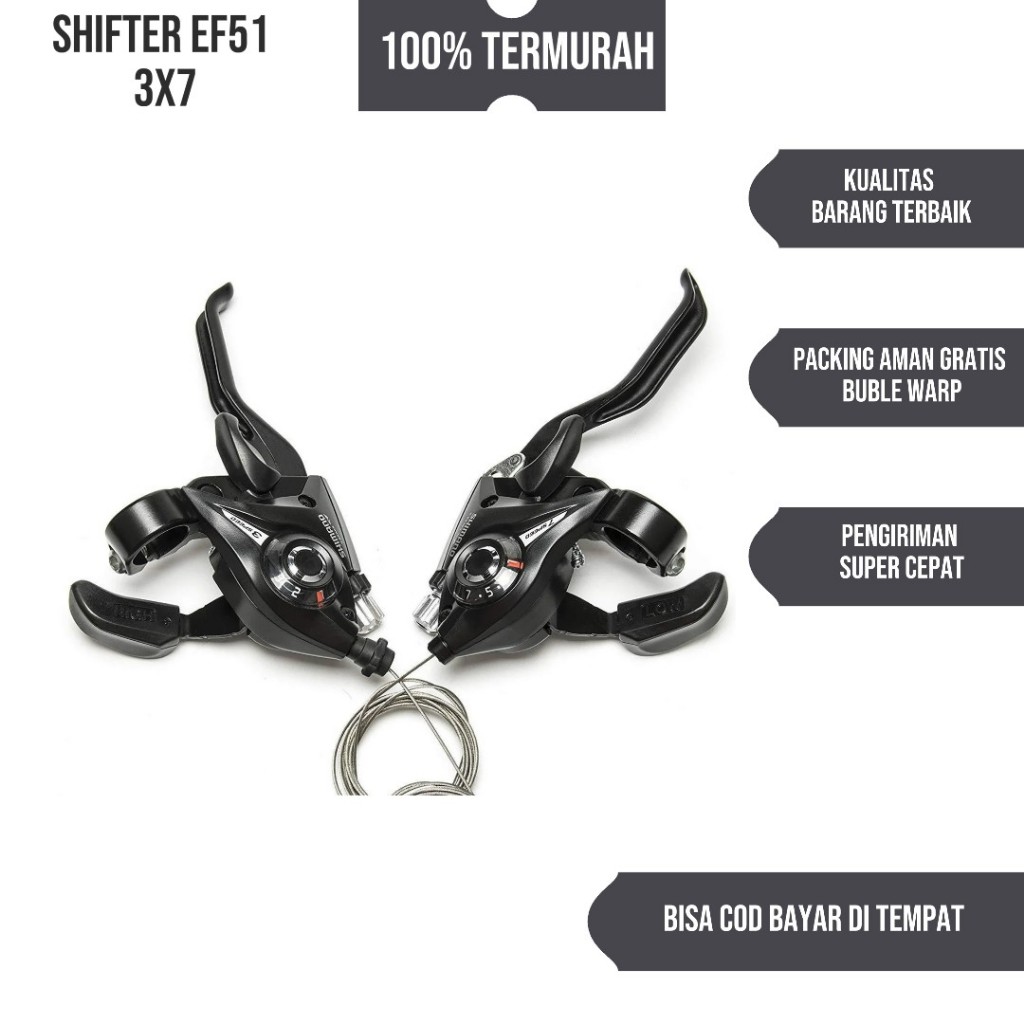 Shifter Ef51 Ef500 SHlMAN0 3x7 8 Speed Shifter มือเบรค 7/8 Speed รุ่น ST-EF51 คู่ L/R
