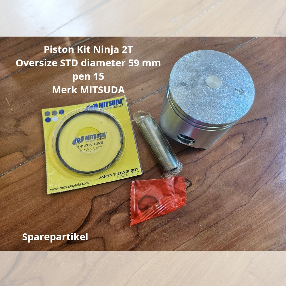 ชุดลูกสูบ ชุดลูกสูบครบชุด Kawasaki Ninja 2T Pen 15 oversize STD Mitsuda ยี่ห้อ