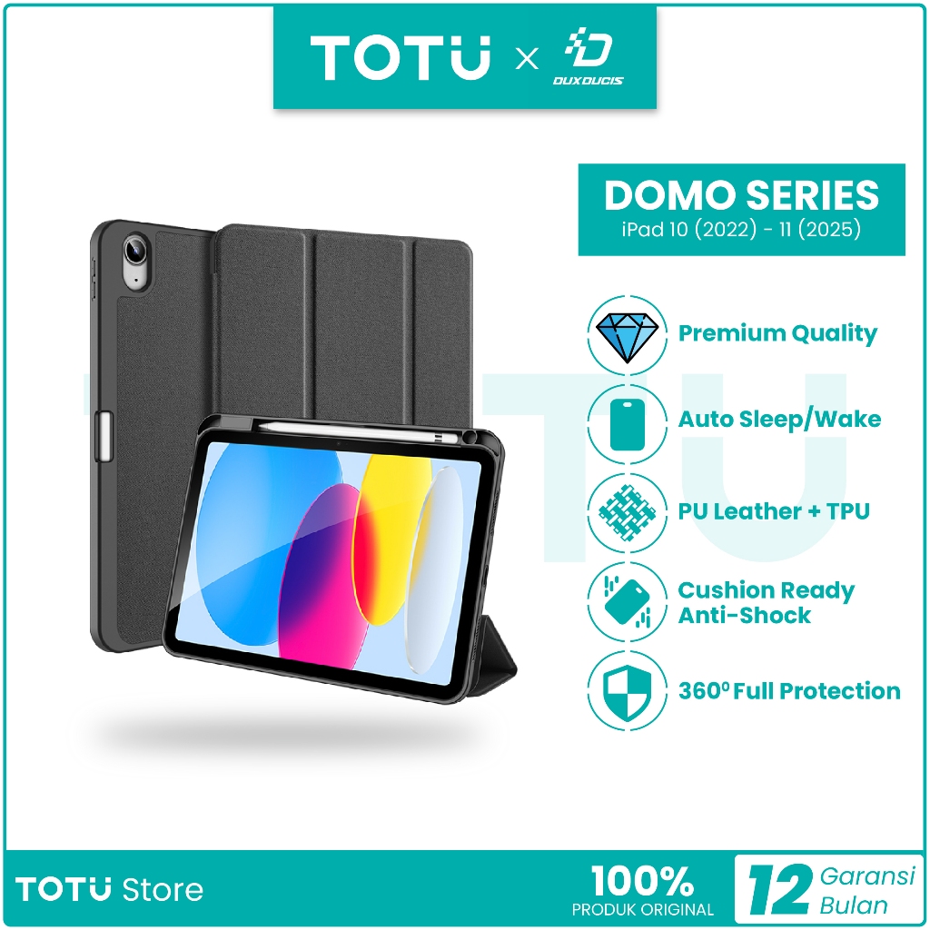DUX DUCIS Case iPad 10/iPad 11 2024-2025 10/11th Gen Domo Series Smart Flip Case