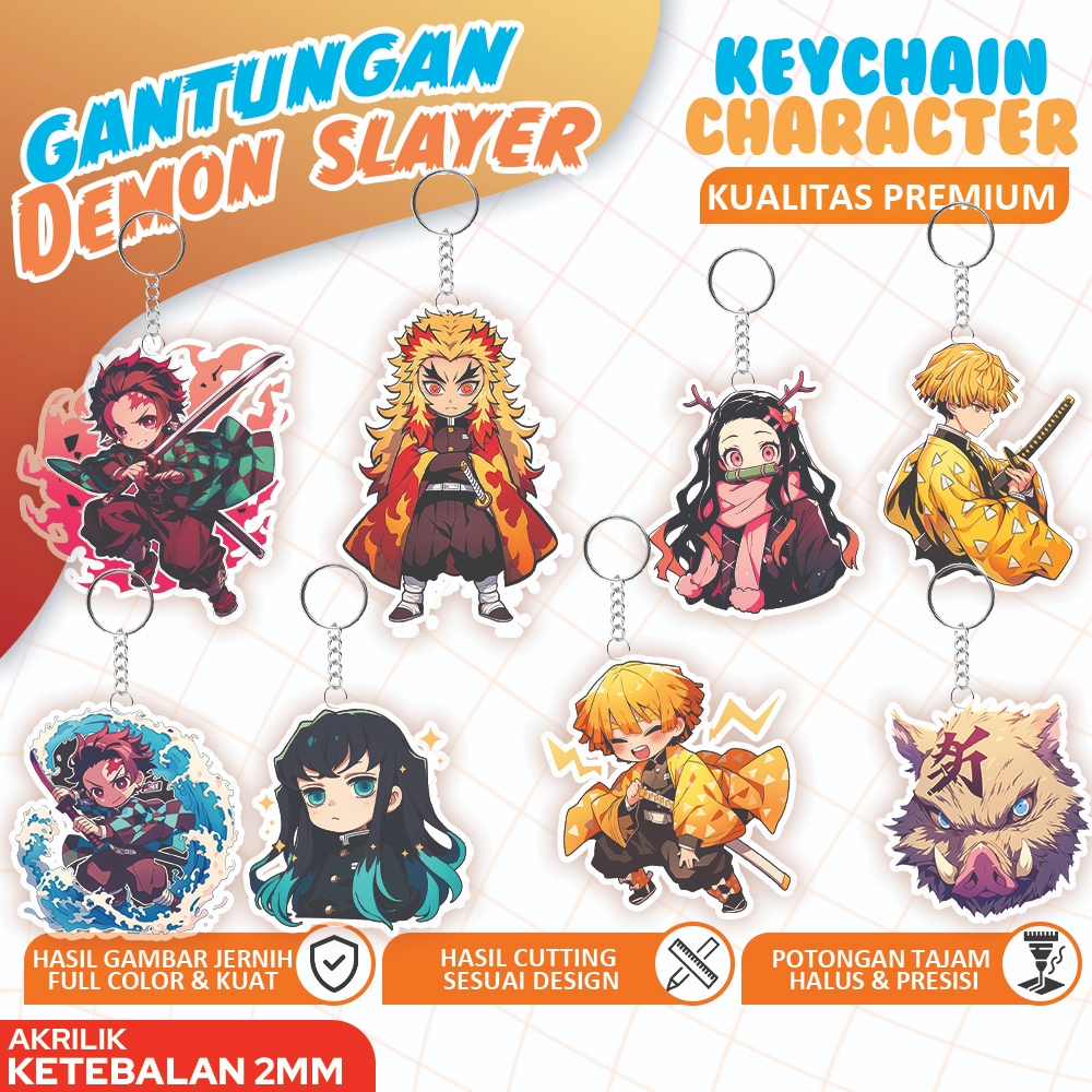 GANTUNGAN พวงกุญแจ Demon Slayer Demon Slayer SERIES COMIC - Zeintsu - Inosuke DEMON SLAYER