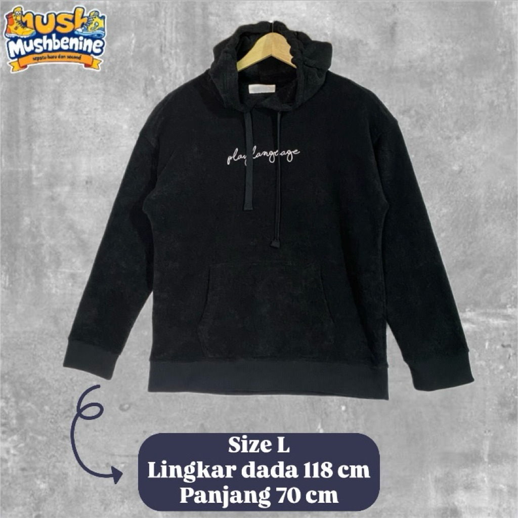 Mushbenine - HOODIE ZIPPER FAST Size L LD 118 P 70 (รหัส Hz-356)