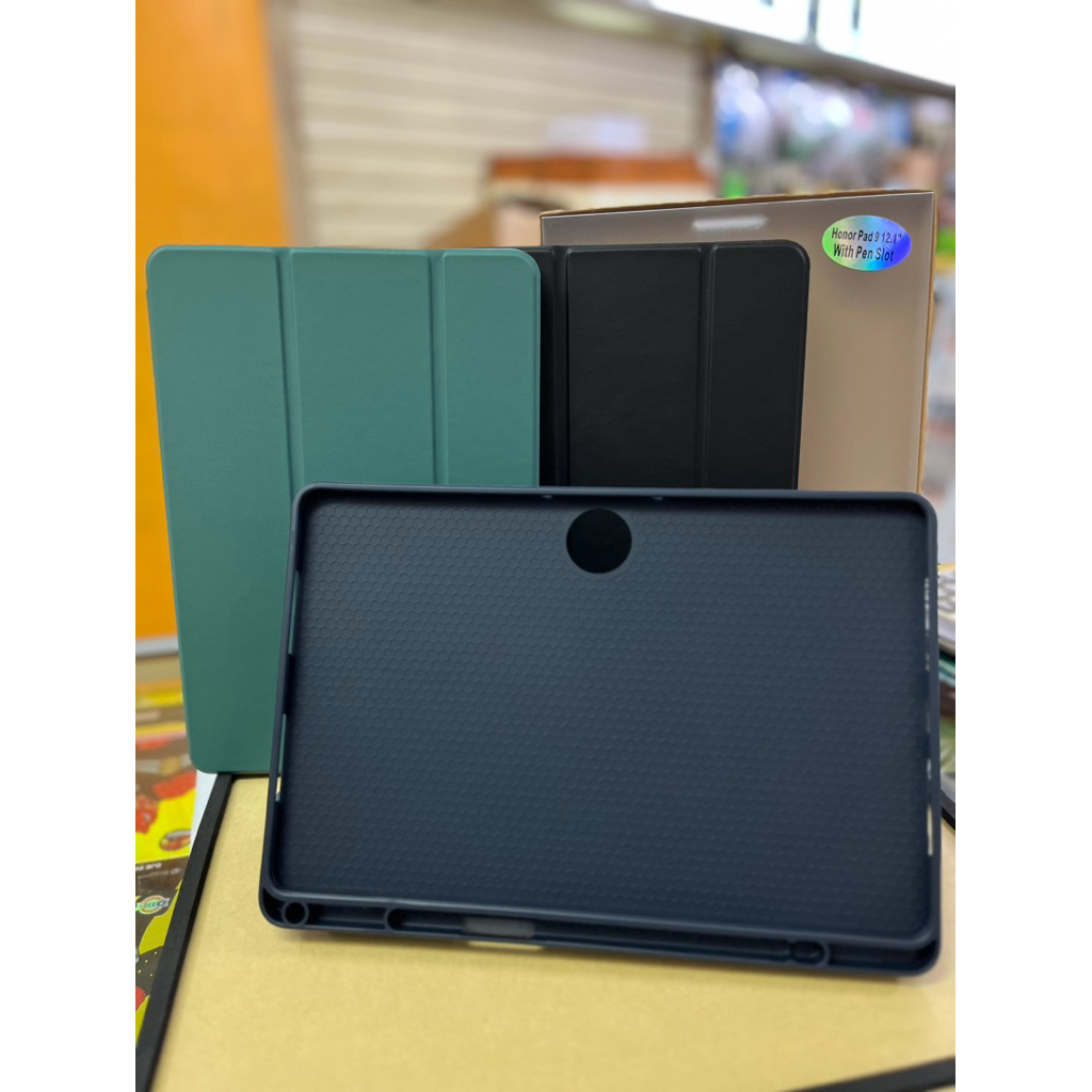 SMART CASE FLIP COVER HONOR PAD 9 12.1 NGY COVER + STYLUS BOOK COVER ล็อคอัตโนมัติ CASING STANDING