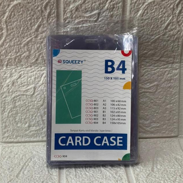 พลาสติก ID Card / Name Bet / Card Case B4 150 x 105 mm 1 แพ็ค มี 20 ชิ้น