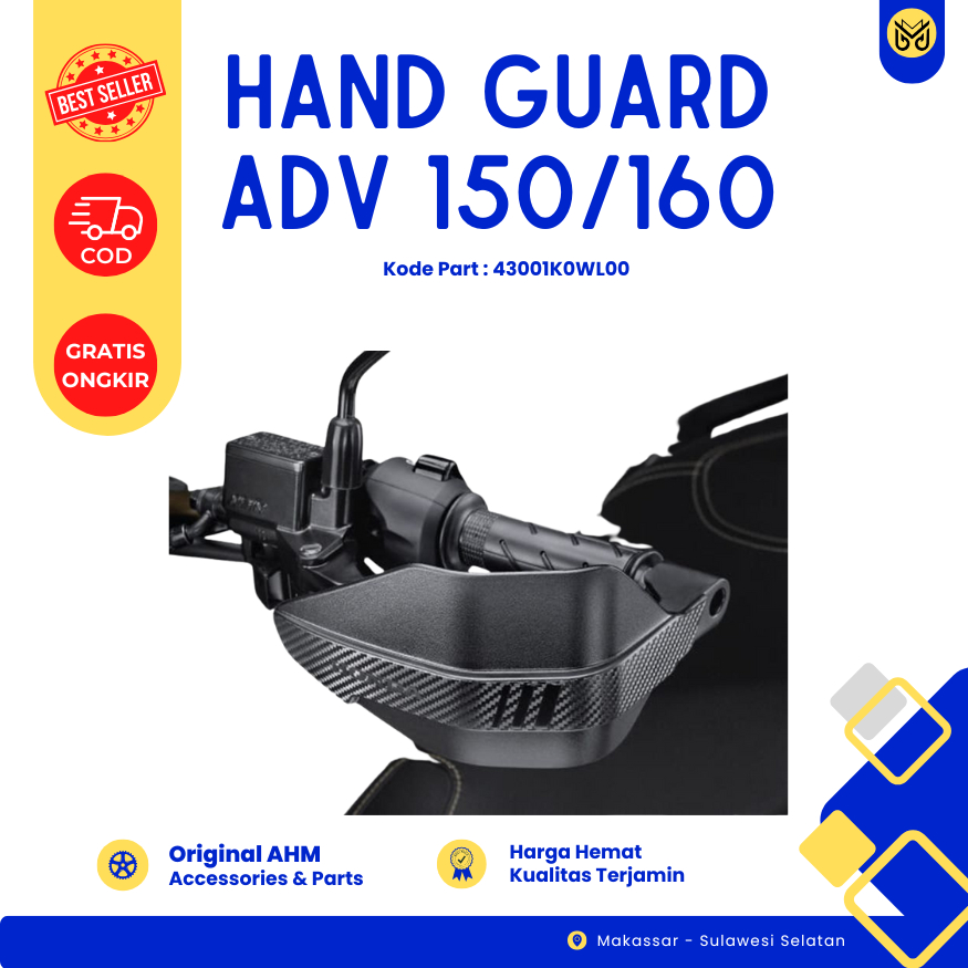 ORIGINAL AMH - การ์ดแฮนด์ ADV 150/160 อุปกรณ์เสริม แตรแฮนด์ Honda ADV รถจักรยานยนต์