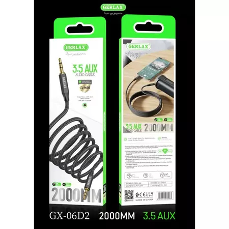GERLAX สําหรับ AUX LIGHTNING TO JACK AUDIO 3.5 มม.GX-06L2/แจ็คแจ็ค AUX AUDIO GX-06D2 สาย GERLAX IOS 
