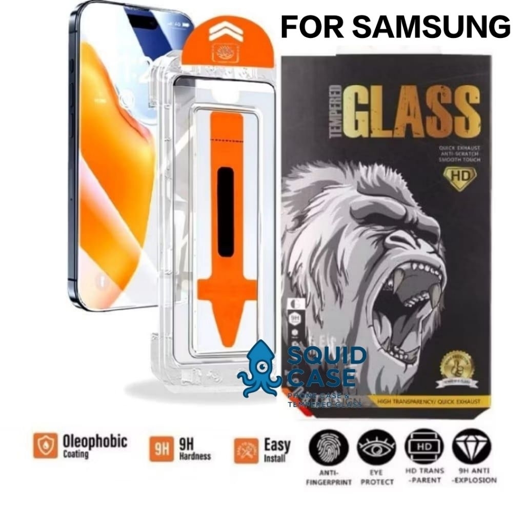 SUPERFIT ฟิล์มกระจกนิรภัย KINGMONKEY [CLEAR] สําหรับ SAMSUNG A02 A03 A04 A05 A06 A07 A12 A13 A14 A15