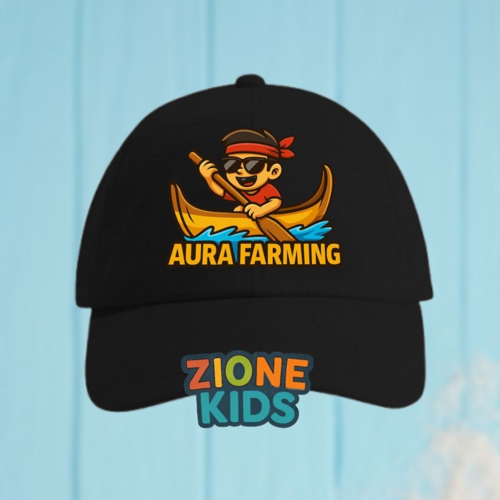 หมวกเด็ก Pacu Strip - หมวกเด็ก Aura Farming Pacu Strip สําหรับเด็กชายและเด็กหญิง ชื่อฟรี Unisex