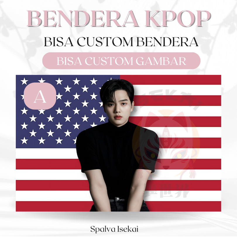 KPOP SONG KANG AMERICA Flag / โปสเตอร์ KPOP / KPOP FLAG / พรม KPOP / พรมKpop