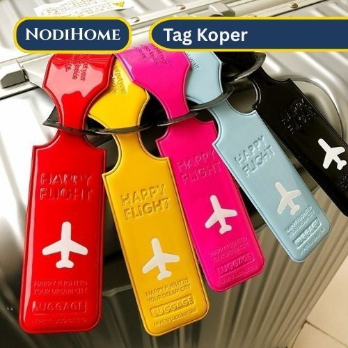 GANTUNGAN TRAVEL LUGGAGE TAG NAME HANGER MULTIFUNCTIONAL LUGGAGE TAG 6 สี