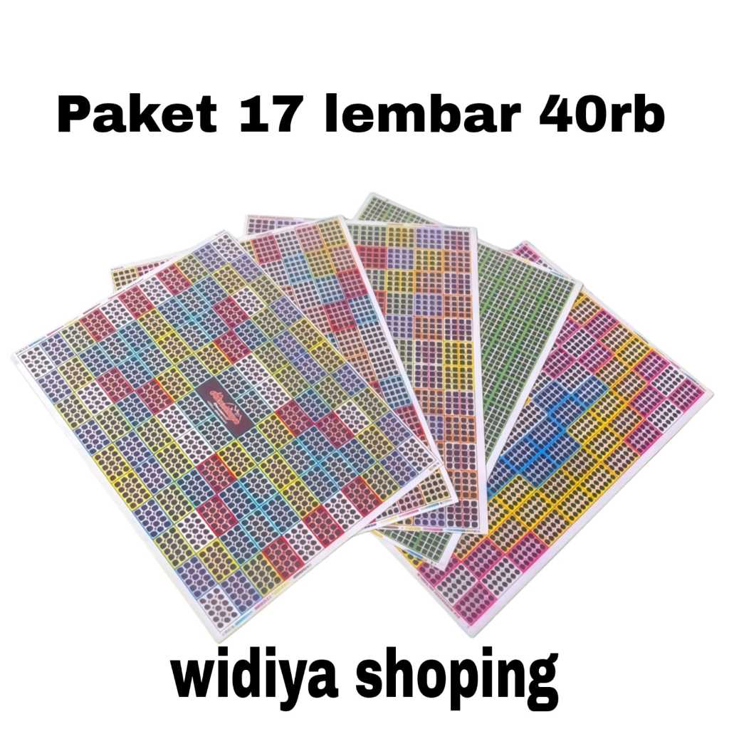 Mixed Motif Bomb Rub ของเล่น 40rb 17 แผ่นจุด 15 16 20 12 18 หลายสีและจัดส่งฟรี WIDIYA SHOPPING