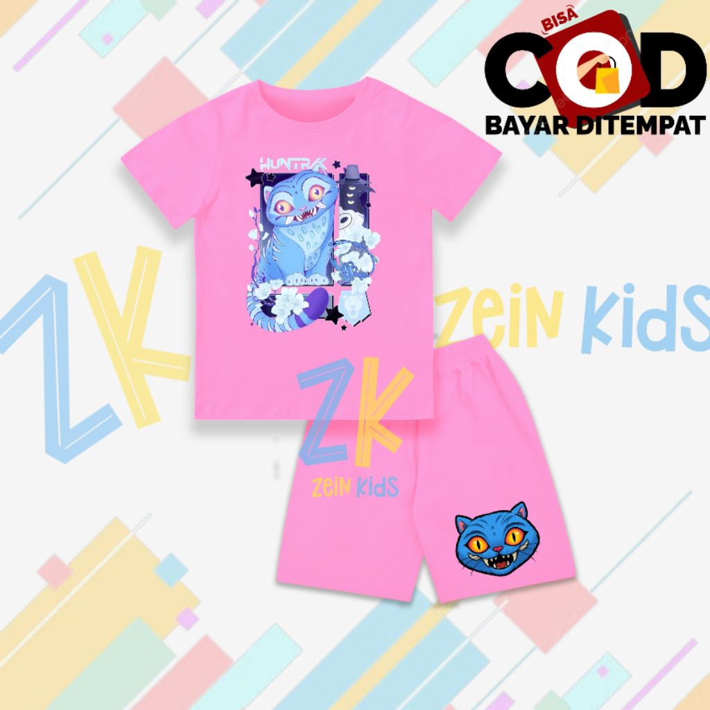 ชุดเสื้อยืดเด็ก Kpop Demon Hunter Derpy - ชุดเสื้อผ้าเด็ก Kpop Demon Hunter Derpy