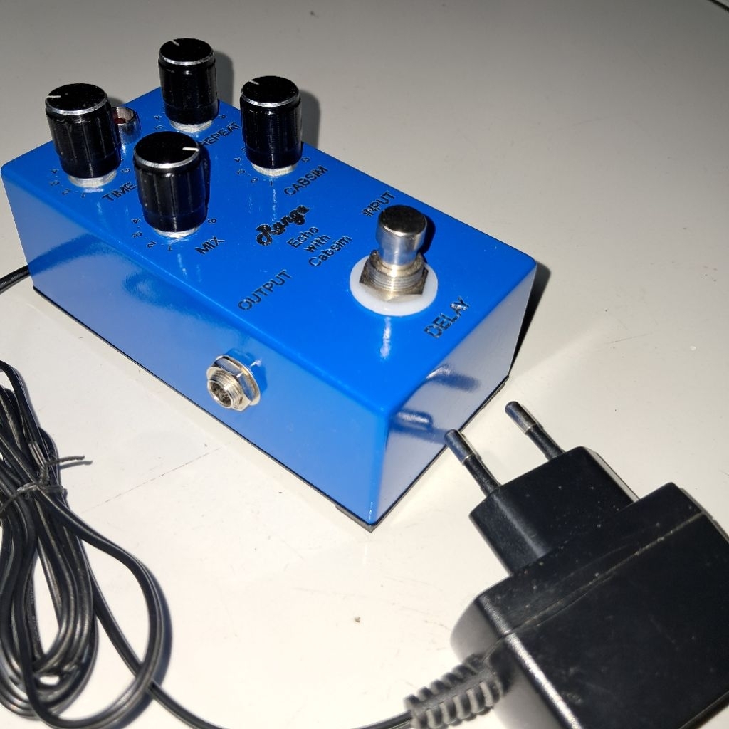 Cabsim 2 in 1 Delay Guitar Effects 4 ลูกบิด