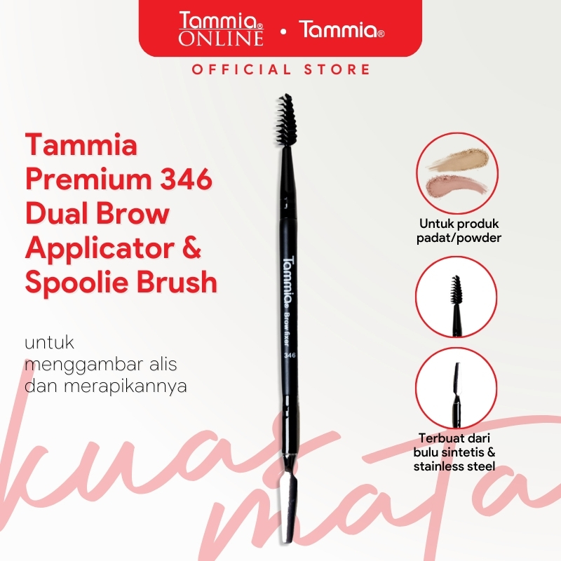 Tammia Premium 346 dual brow applicator & spoolie brush