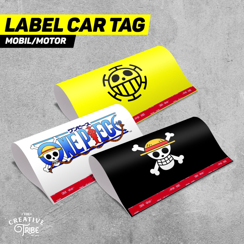 One Piece - ป้ายแท็กรถยนต์ - Variations ฝาครอบประตูท้ายรถ - Viral Lego Car Sticker Decorative