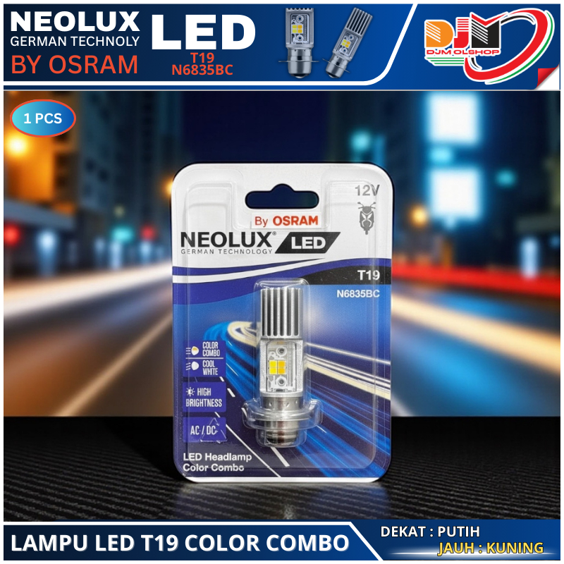 ไฟ LED มอเตอร์ไซค์ Neolux Honda Supra Series T19 H6 M5 K1 T19 Color Combo