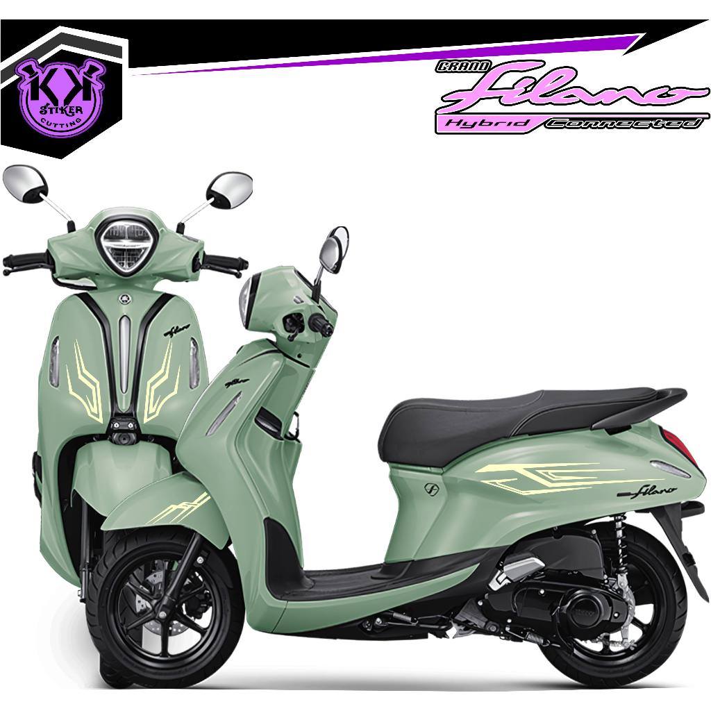 SC.581A/สติ๊กเกอร์ตัด GRAND FILANO/MOTORCYCLE STRIPING/MOTORCYCLE STICKER/ TRIBAL STRIPING/GRAND FIL