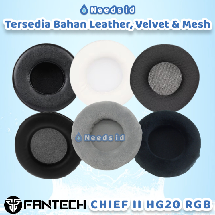 Fantech CHIEF II HG20 RGB เปลี่ยนโฟม Earpad Earcup แผ่นรองหูฟังถ้วยเบาะโฟมฟองน้ําเปลี่ยน