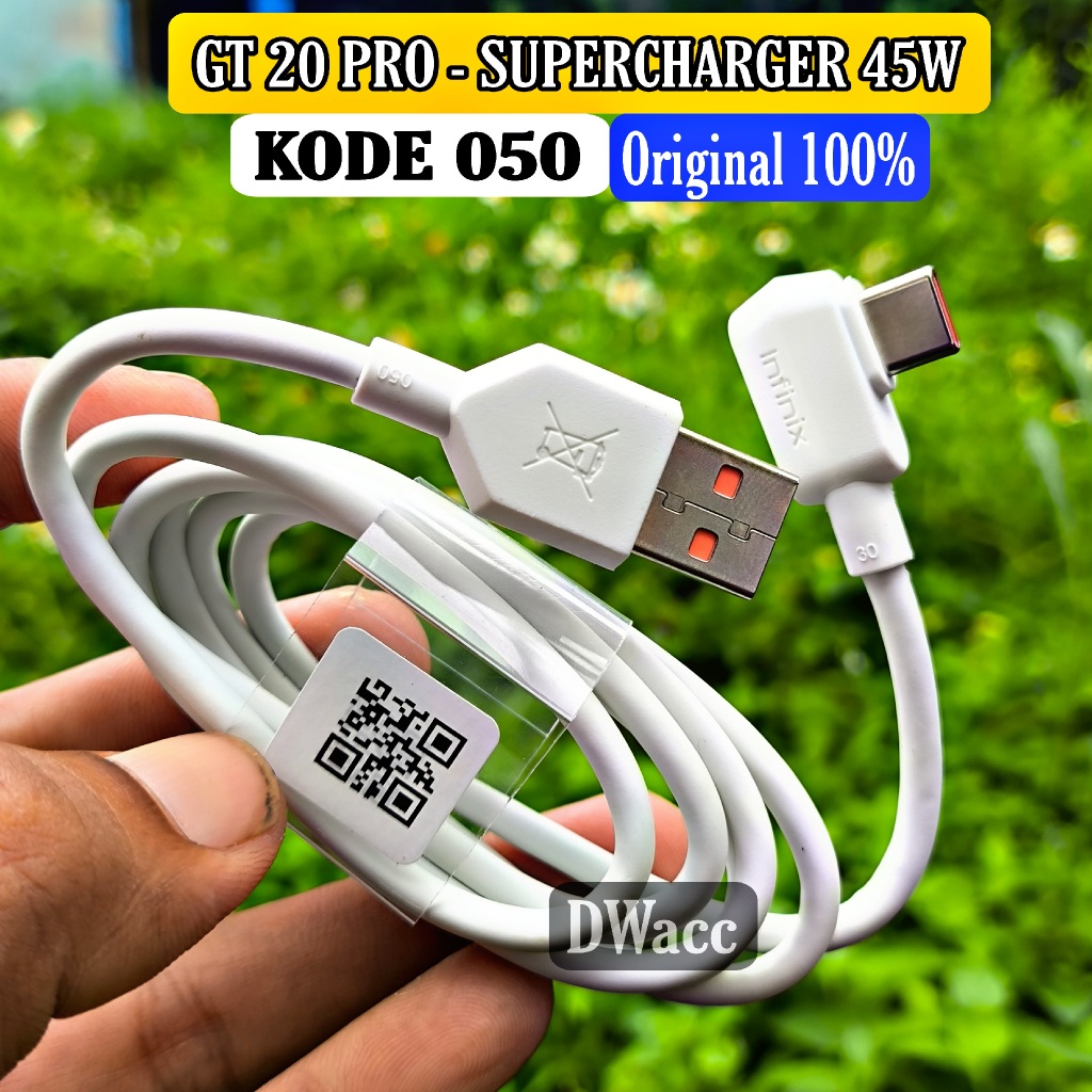 Infinix GT 20 PRO Cable Data Supercharge 45W MAX ORIGINAL 100% Infinix / Carlcare