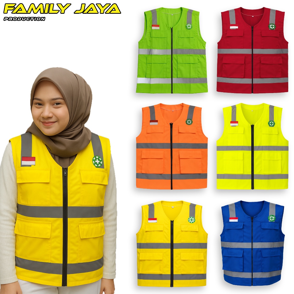 K3 LOGO PROJECT FIELD SAFETY VEST และ FLAG - STABILO SAFETY VEST