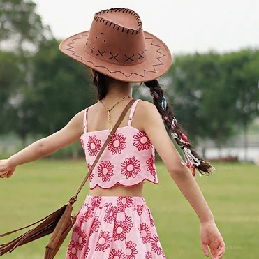 UNISEX CHILDRENS COWBOY HATS / CHILDRENS COWBOY HATS AGED 4-12 ปี / GIRLS COWBOY HATS / BOYS