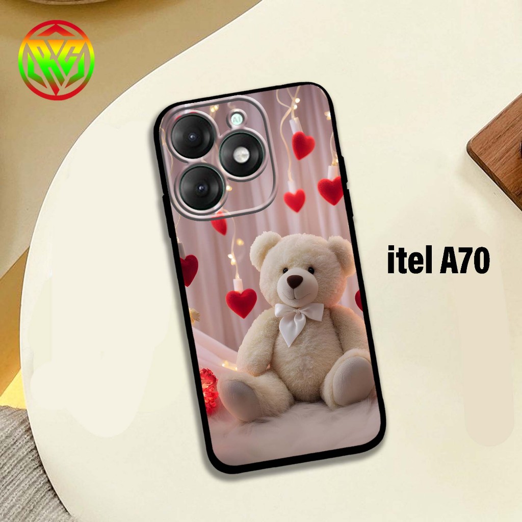 Real Case itel A70 - Last Motif Softcase Procamera Case soft casing Hp yl A70 [Bear Motif] - softcas