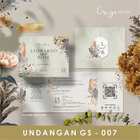 BLANK INVITATION GRIYA SILVER GS 007