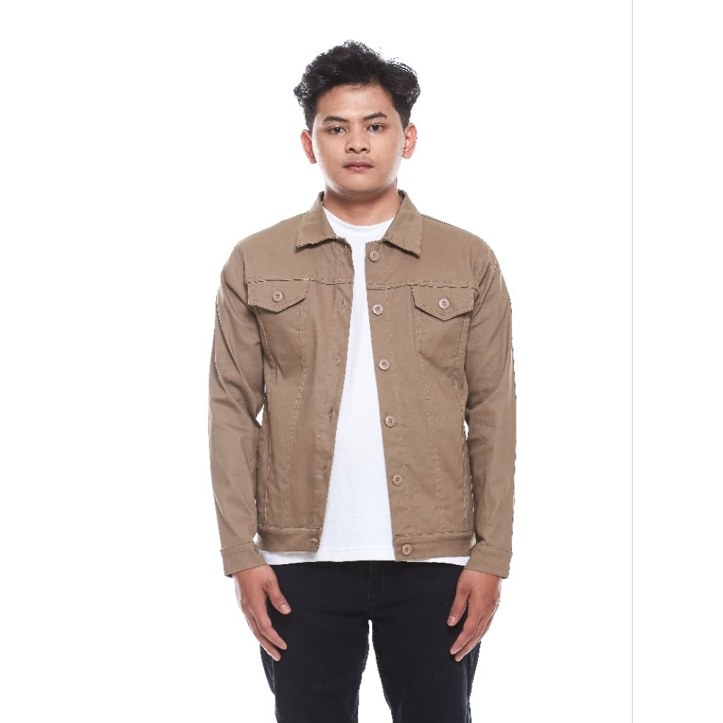 KEMEJA Trucker Canvas Jacket // เสื้อแจ็คเก็ตผู้ชาย // Trucker Jacket // เสื้อเชิ้ตผู้ชาย // Semi pa