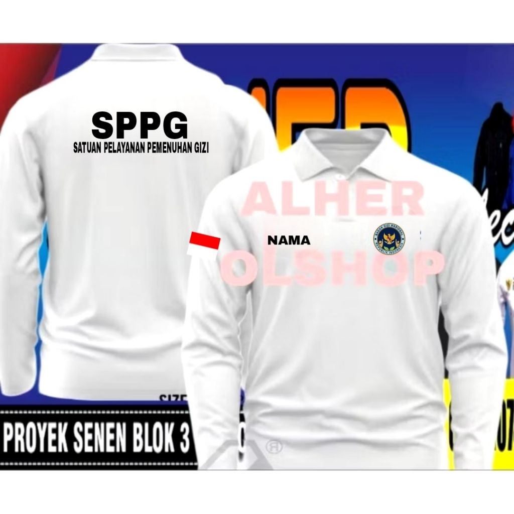 SPPG เสื้อยืดปัก SPPG เสื้อ SPPG ชุด SPPG เสื้อยืดคอปก SPPG เสื้อทํางาน SPPG ชุดทํางาน SPPG เสื้อทํา