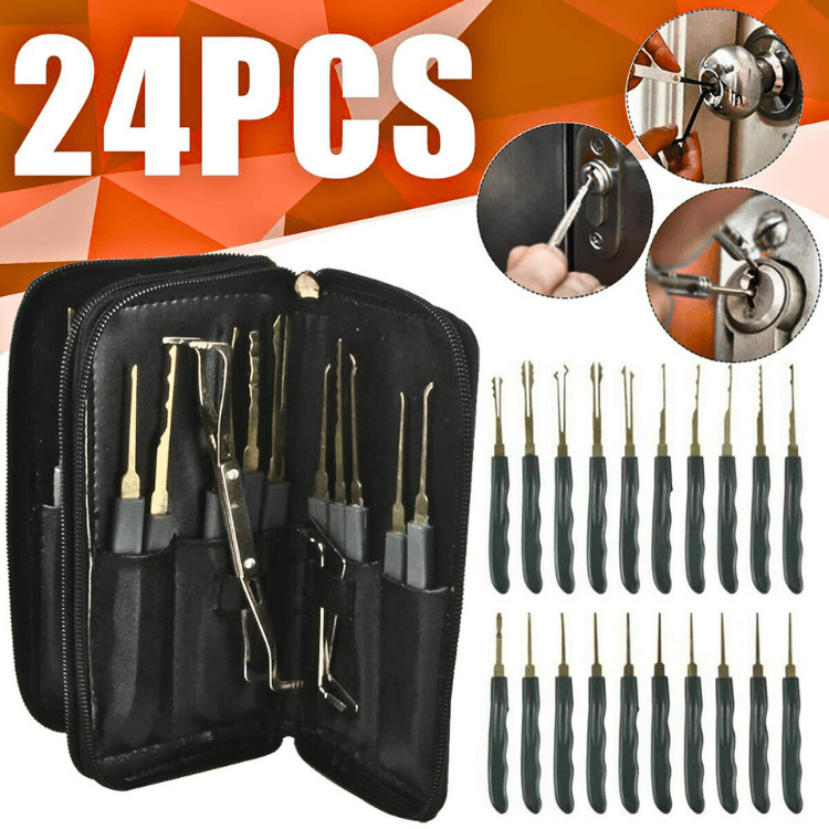 PUCUK Lock Pick Lock Locksmith 24 ชิ้น ชุดเปิดล็อคประตู